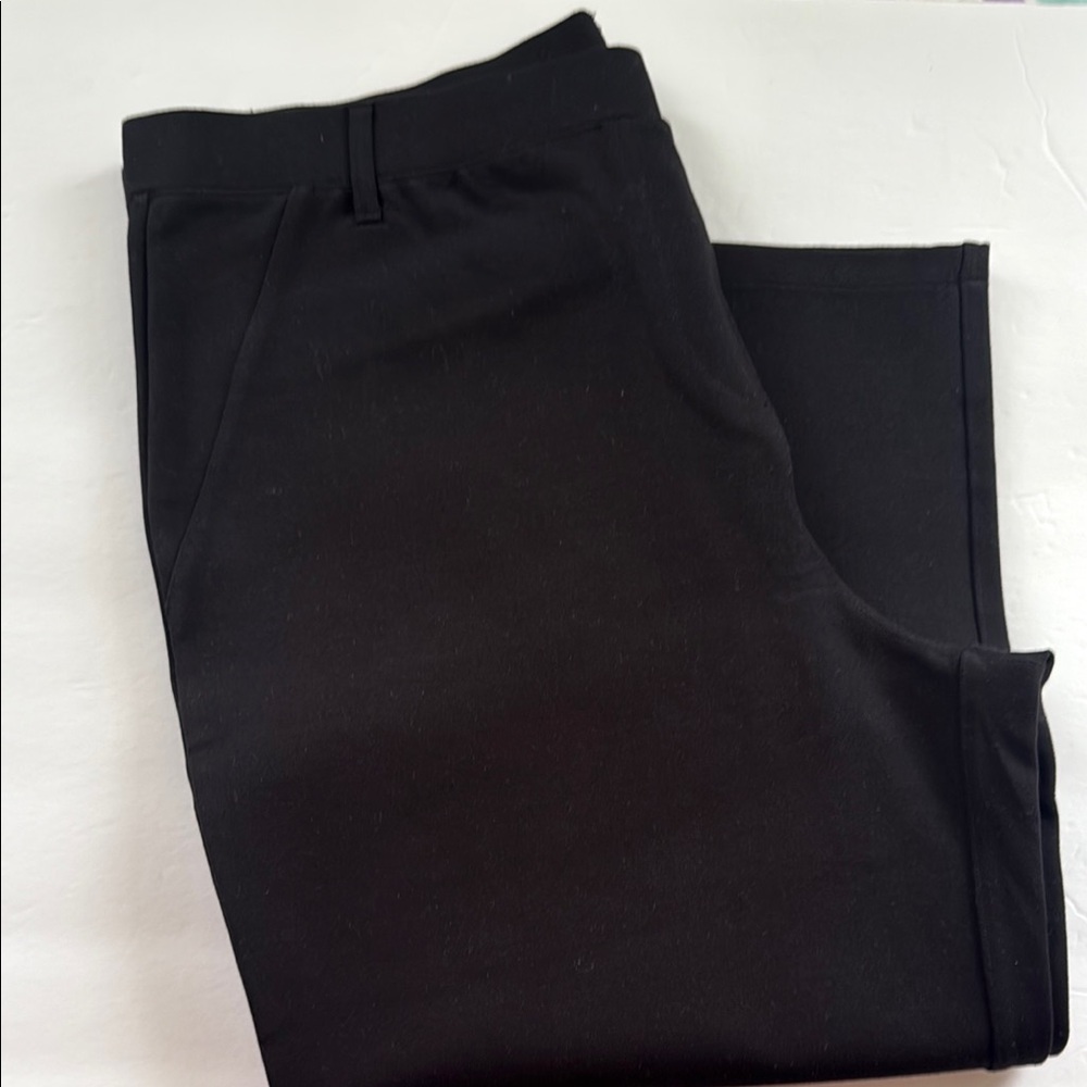 Quince Black Straight Leg Women's Pants Black